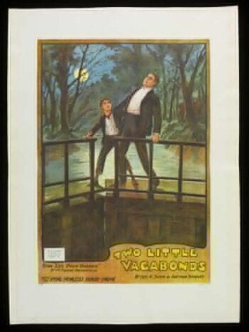 Poster for a touring production of Two Little Vagabonds