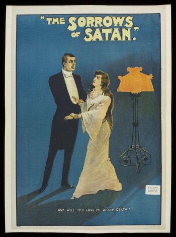 Poster for a touring production of The Sorrows of Satan