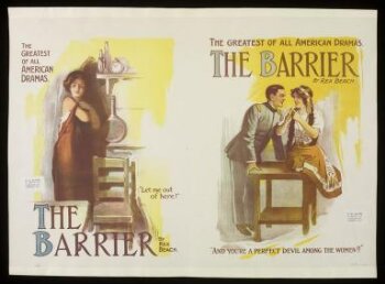 Poster for a touring production of The Barrier