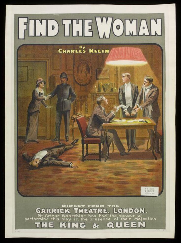 Poster for a touring production of Find the Woman top image