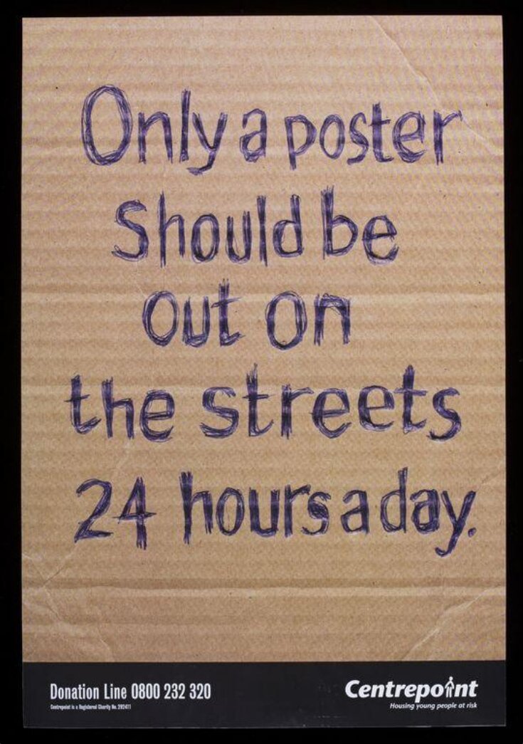 Only a poster should be out on the streets 24 hours a day image