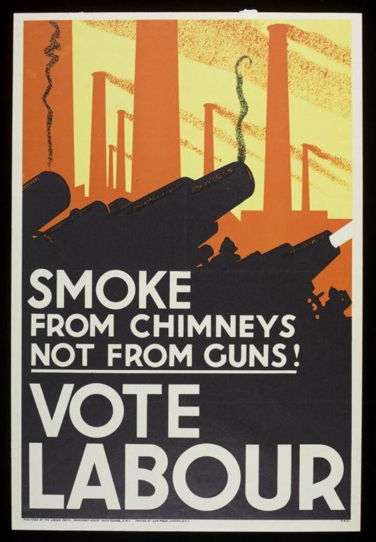 Smoke from Chimneys not from Guns! Vote Labour top image