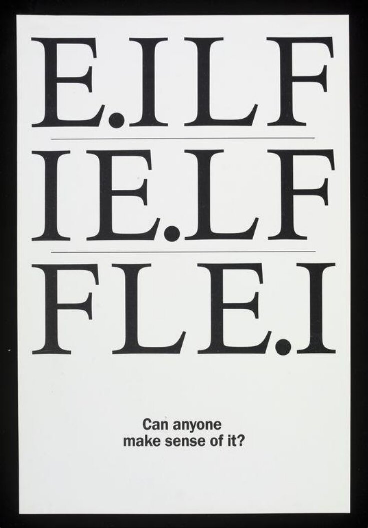 'E.ILF. IE.LF. FLE.I' Can anyone make sense of it image