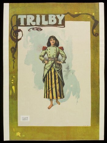 Poster for a touring production of Trilby