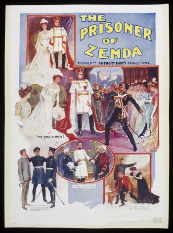 Poster for a touring production of The Prisoner of Zenda