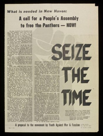 A call for a People's Assembly to free the Panthers - NOW!