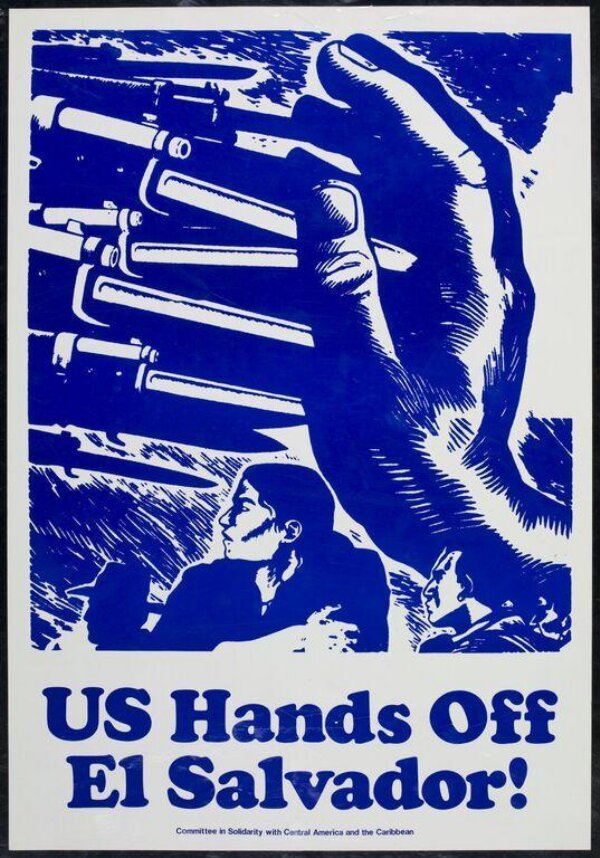 Salvador FMLN Political Solidarity Poster – 11x17" – 1970s World Protest Art Reproduction