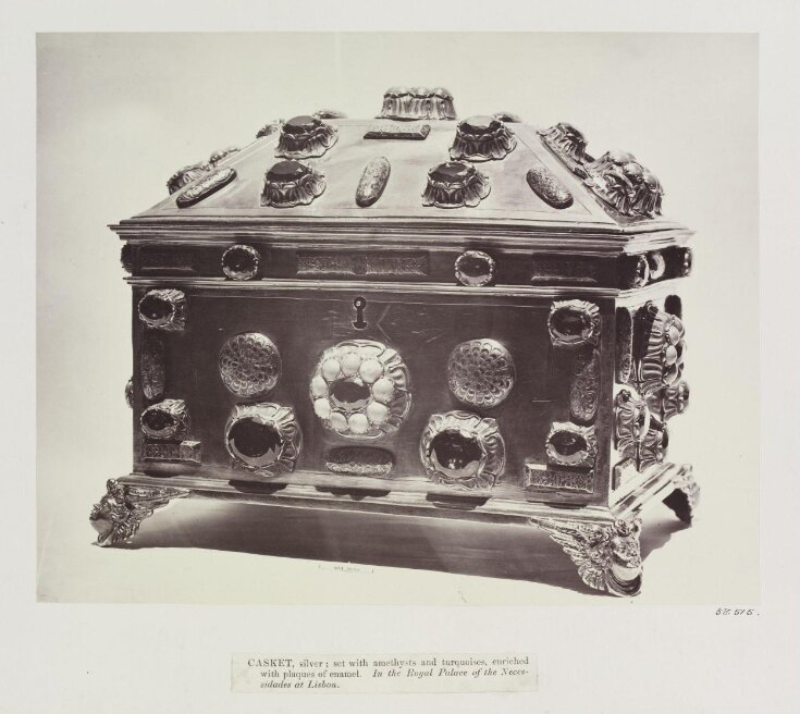 Silver Casket set with gems and enamel, Palace of Necessidades, Lisbon image