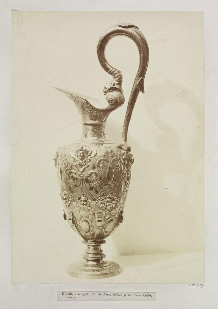 Silver-gilt Ewer, Palace of Necessidades, Lisbon, albumen print, 1866 image