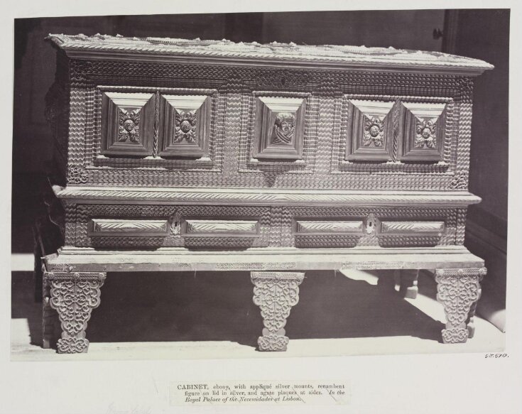 Ebony Cabinet with silver mounts, Palace of Necessidades, Lisbon image