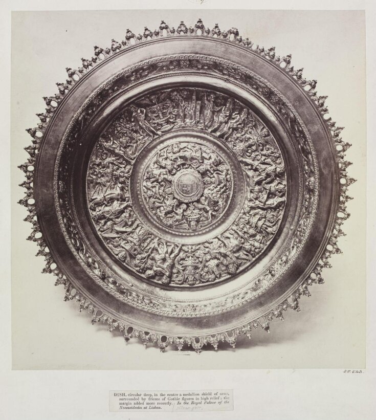 Silver-gilt Dish with medallion shield, Palace of Necessidades, Lisbon image
