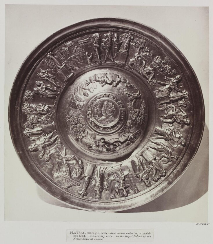  Plateau or Salver with raised centre with medallion head, Palace of Necessidades, Lisbon top image