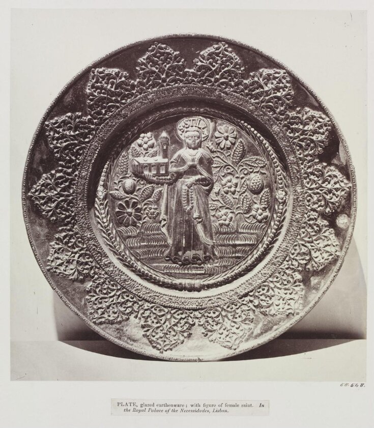 Glazed earthenware Plate, Palace of Necessidades, Lisbon image