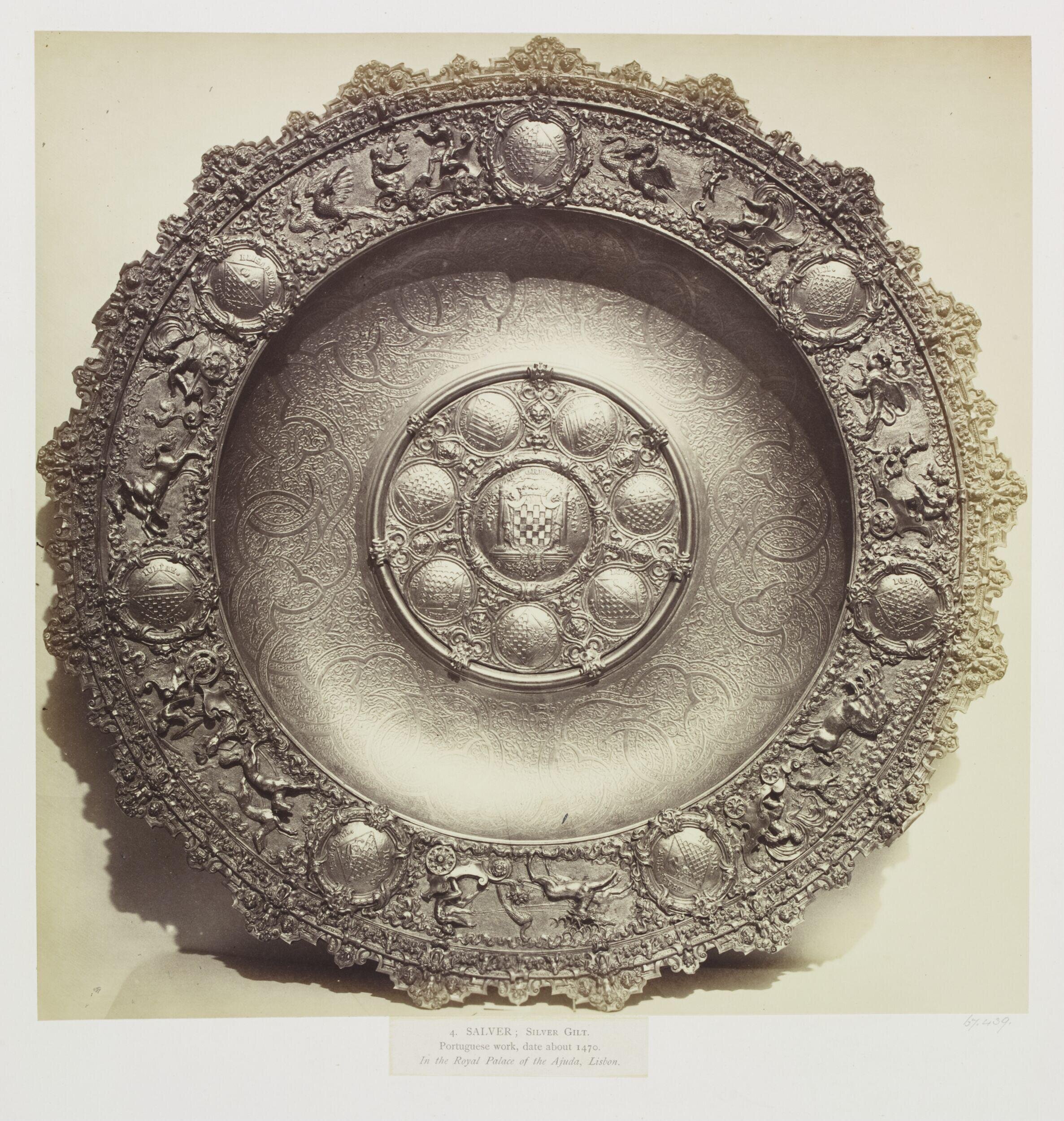 Silver-gilt Salver, Royal Palace of Ajuda, Lisbon