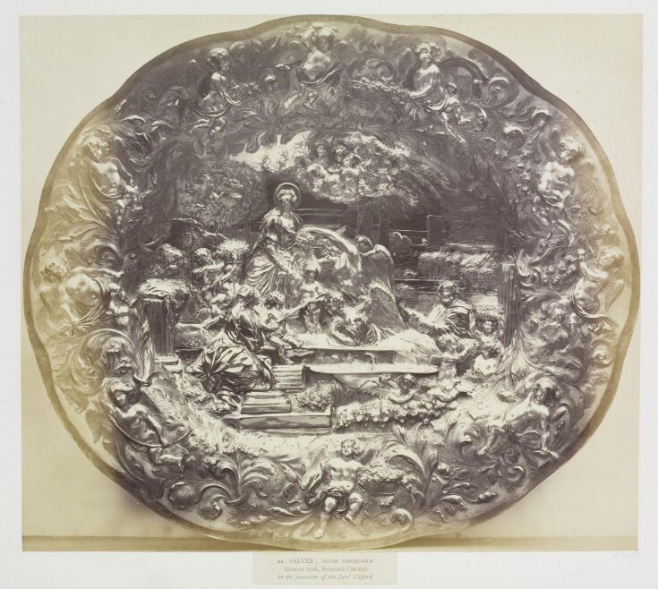 German silver parcel-gilt Salver belonging to Lord Clifford top image