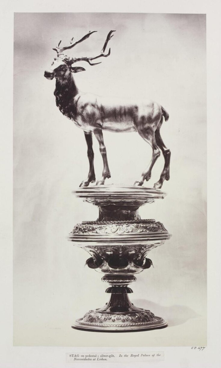Silver-gilt Stag on pedestal, Palace of Necessidades, Lisbon top image