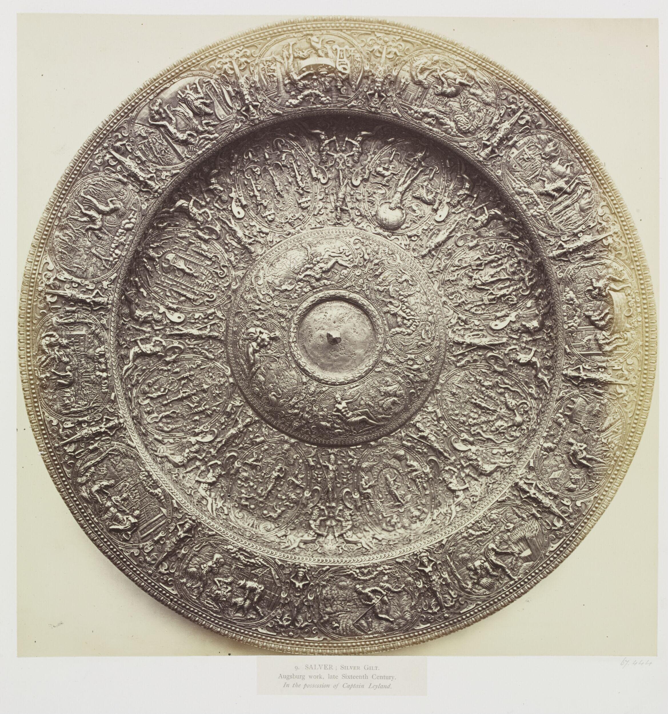 Silver-gilt Salver belonging to Captain Leyland