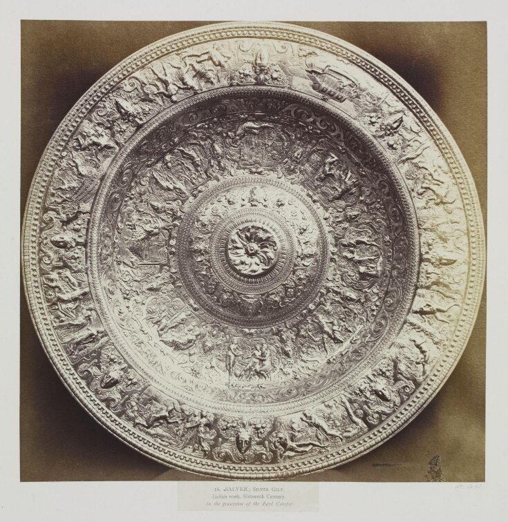 Silver-gilt Italian Salver belonging to Earl Cowper top image