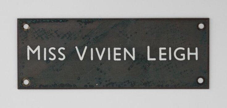 Vivien Leigh's dressing room plaque top image