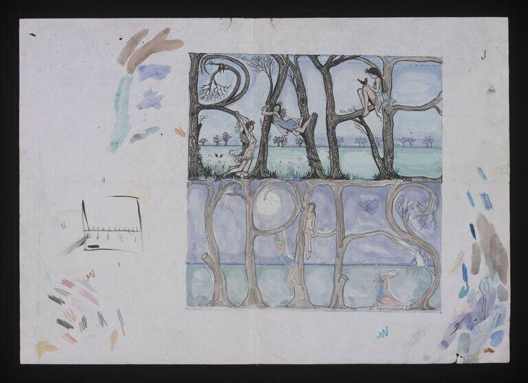 Unused cover art for Fleetwood Mac's album Bare Trees