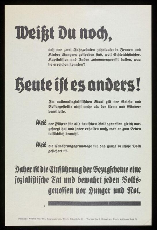 Poster, ca. 1938, Austria