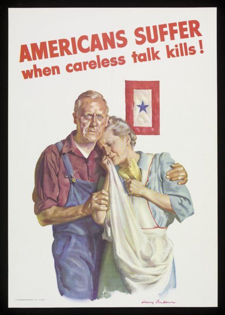 Americans suffer when careless talk kills! top image