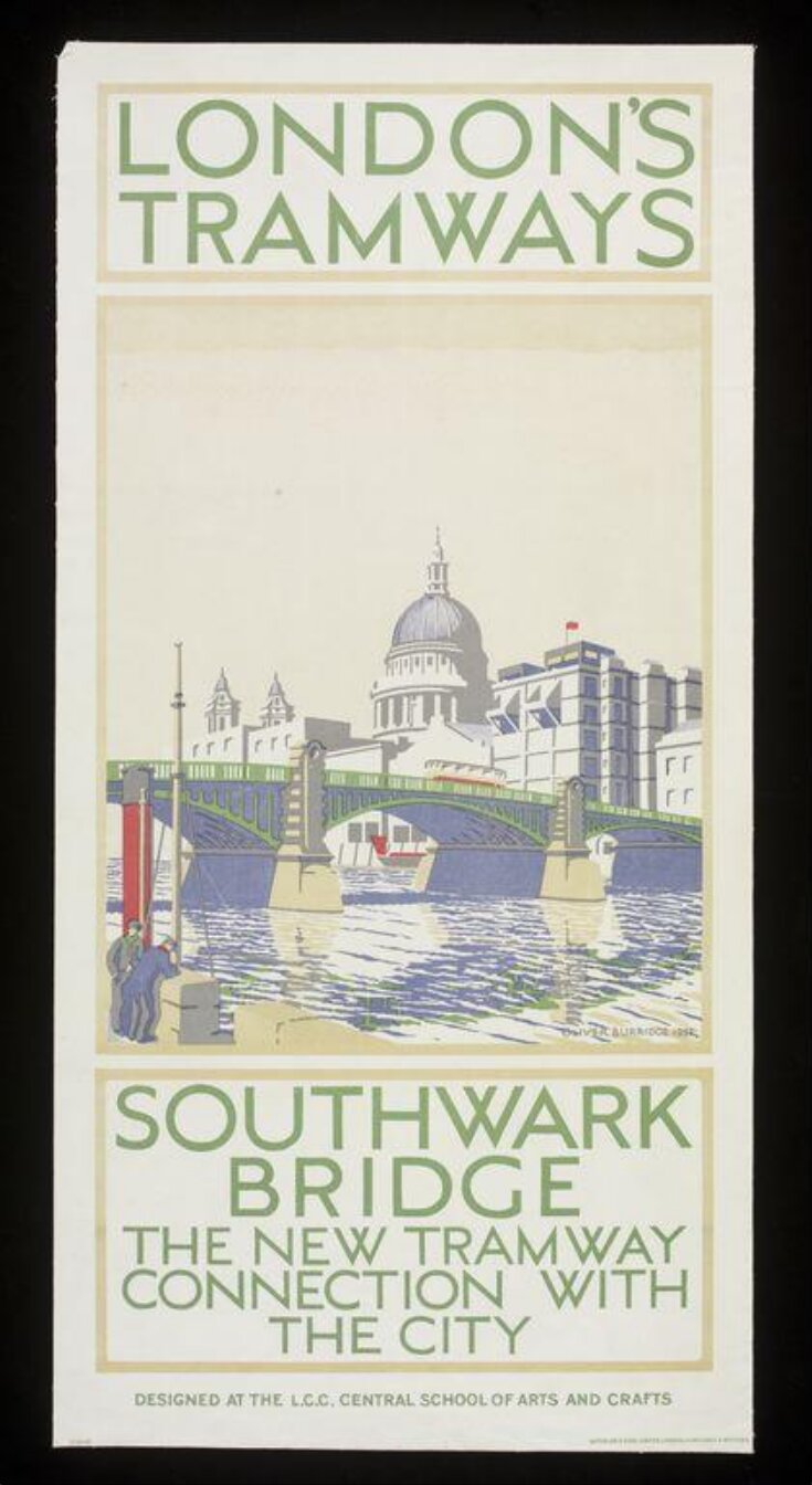 Southwark Bridge, the new tramway connection with the city top image