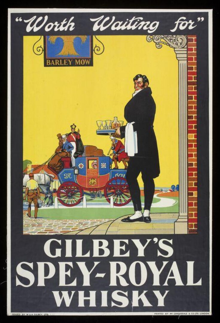 "Worth Waiting for" Gilbey's Spey-Royal Whiskey image