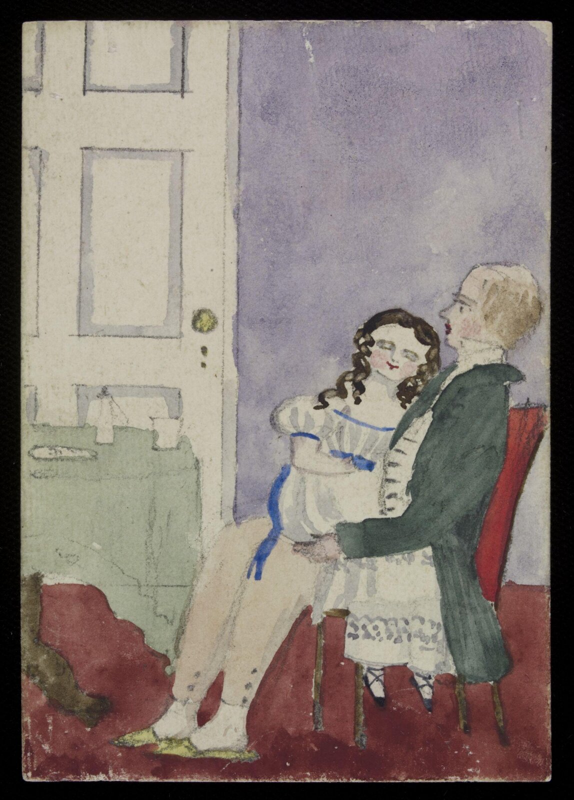 Watercolour drawing, Cecil Elizabeth Drummond, 1828-30