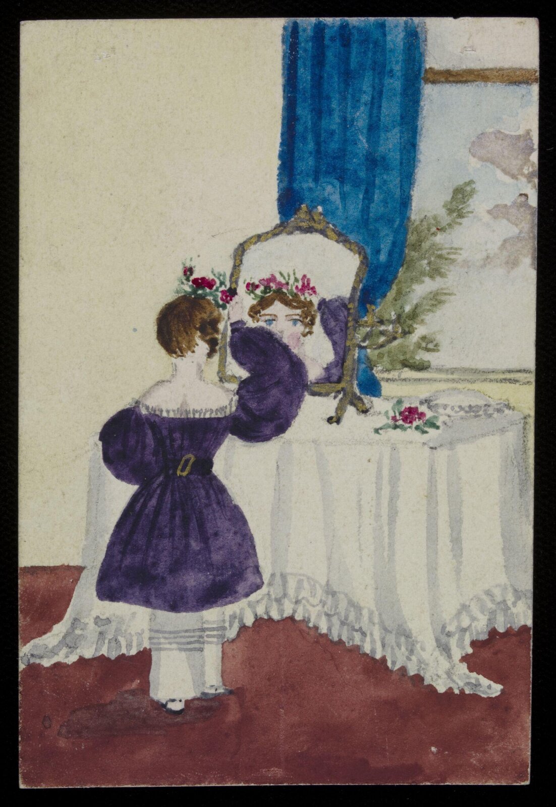 Watercolour drawing, Cecil Elizabeth Drummond, 1828-30