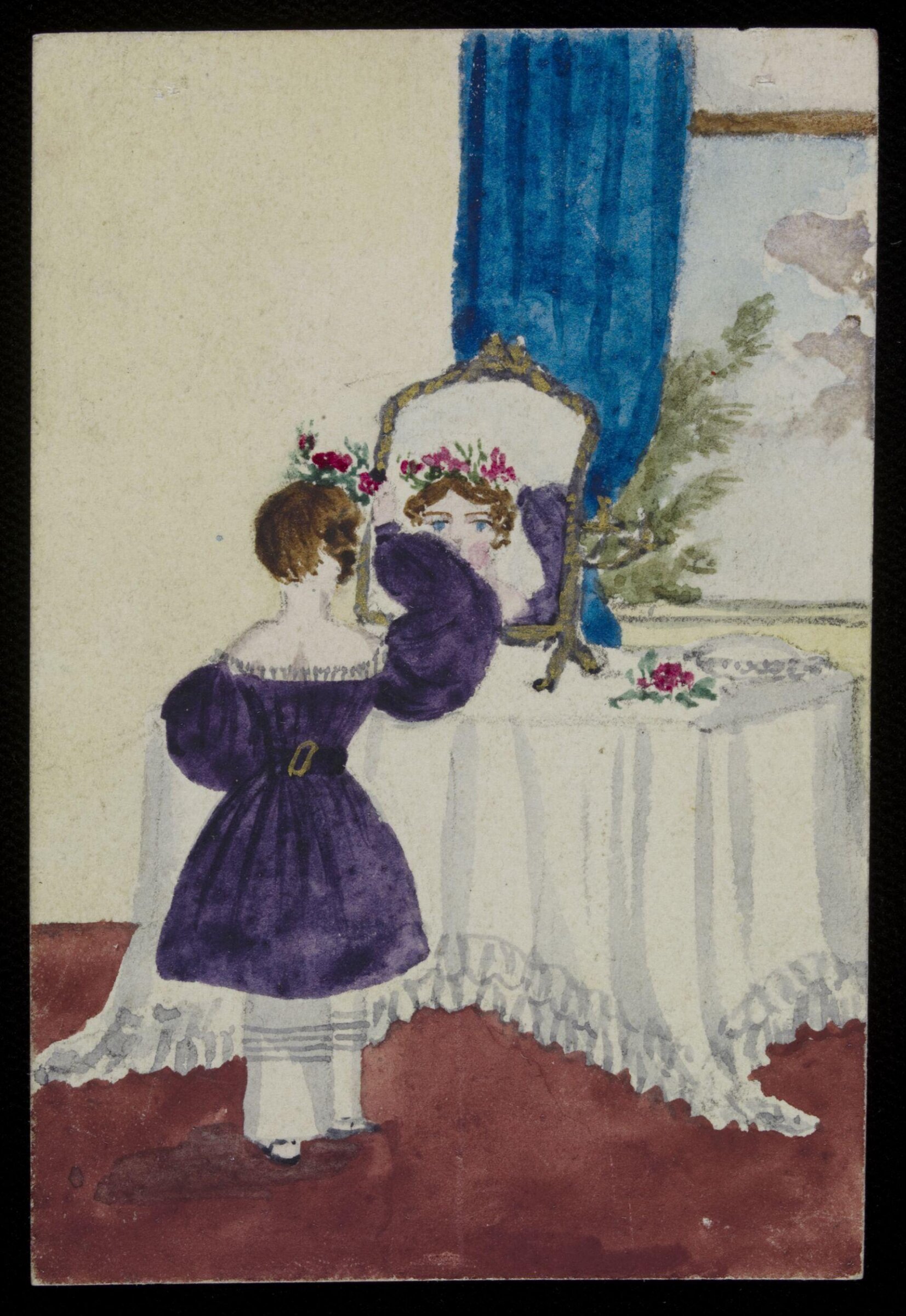Watercolour drawing, Cecil Elizabeth Drummond, 1828-30