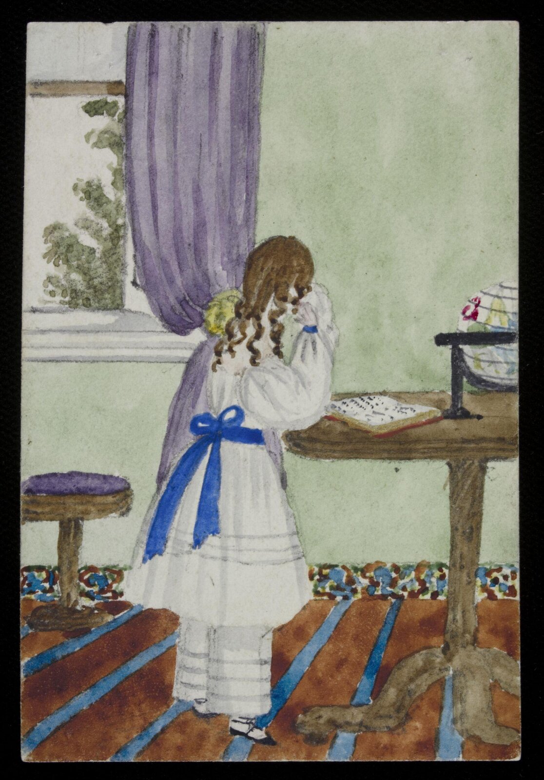 Watercolour drawing, Cecil Elizabeth Drummond, 1828-30