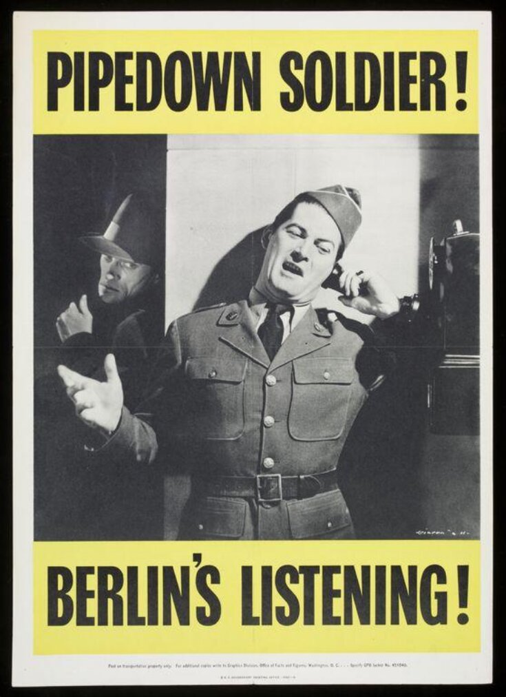 Pipedown soldier! Berlin's listening! top image