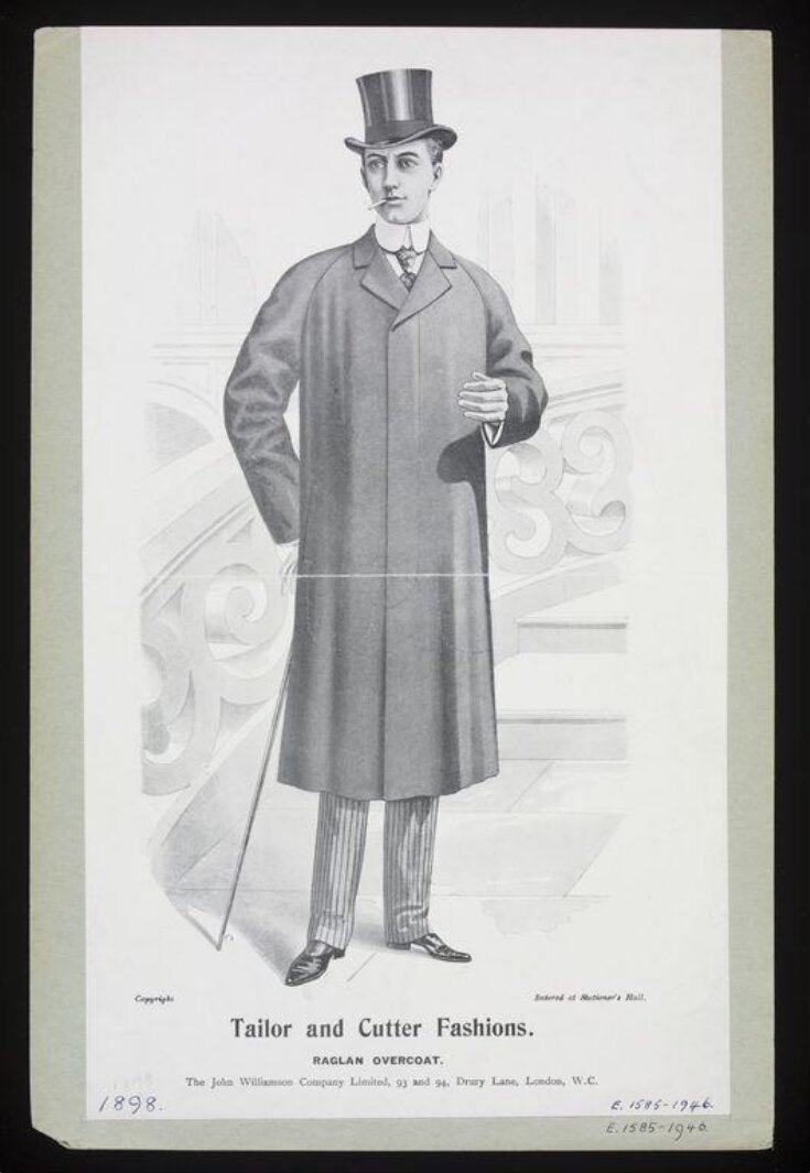 Tailor and Cutter Fashions. Raglan Overcoat top image