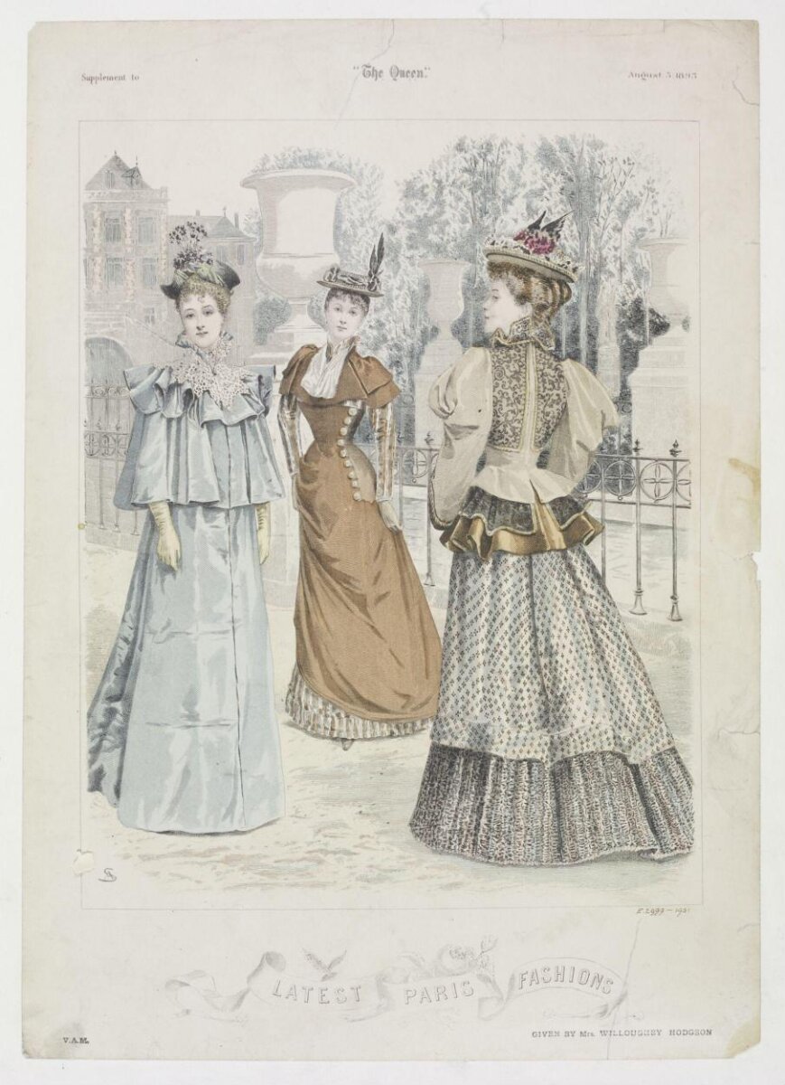Fashion plate, Sandoz · 1893
