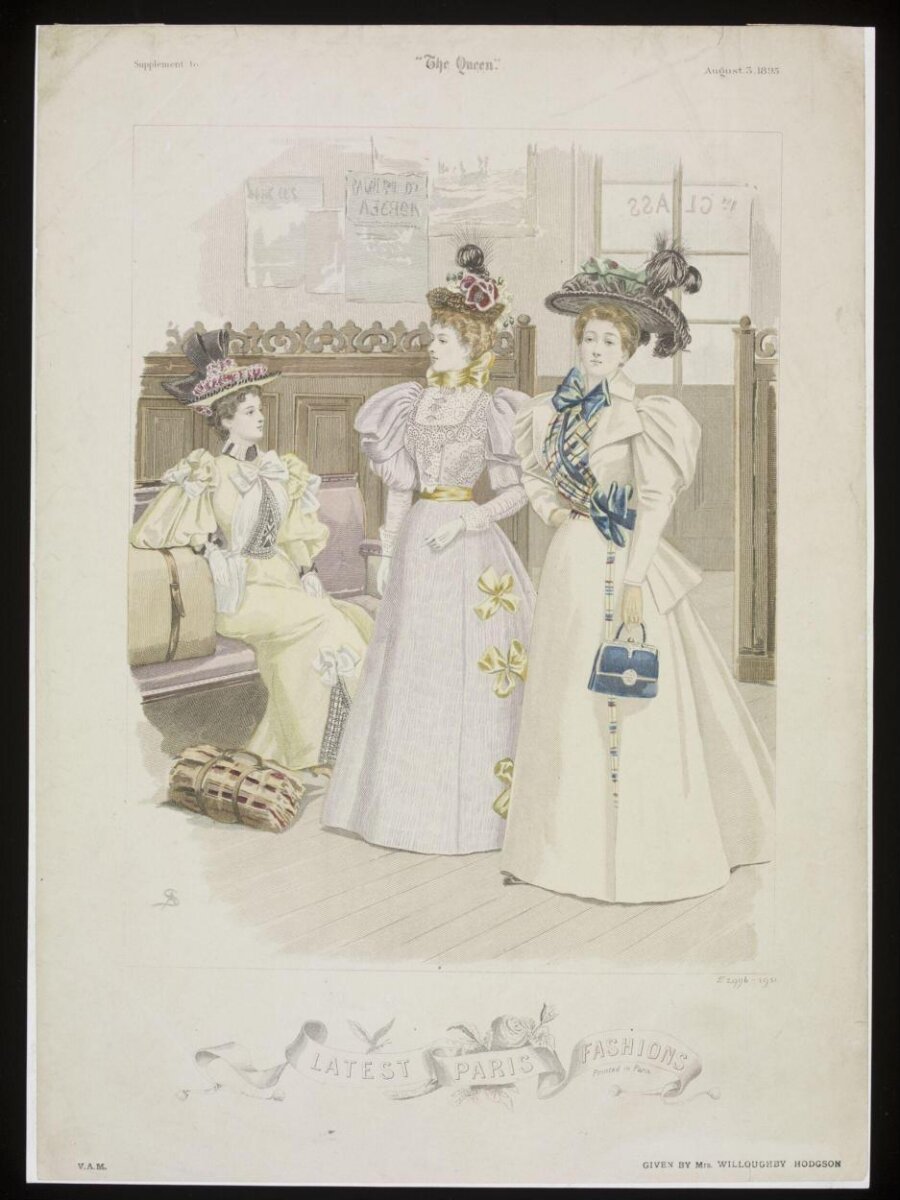 Fashion plate, Sandoz · 1895 · Paris
