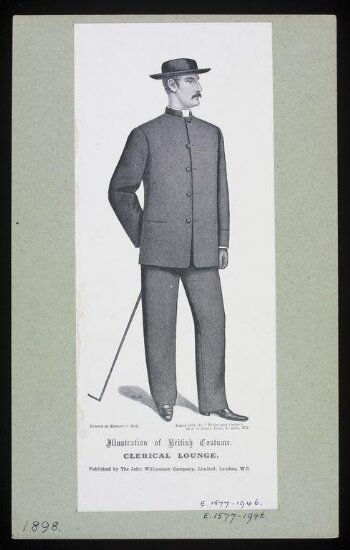 Illustration of British Costume - Clerical Lounge