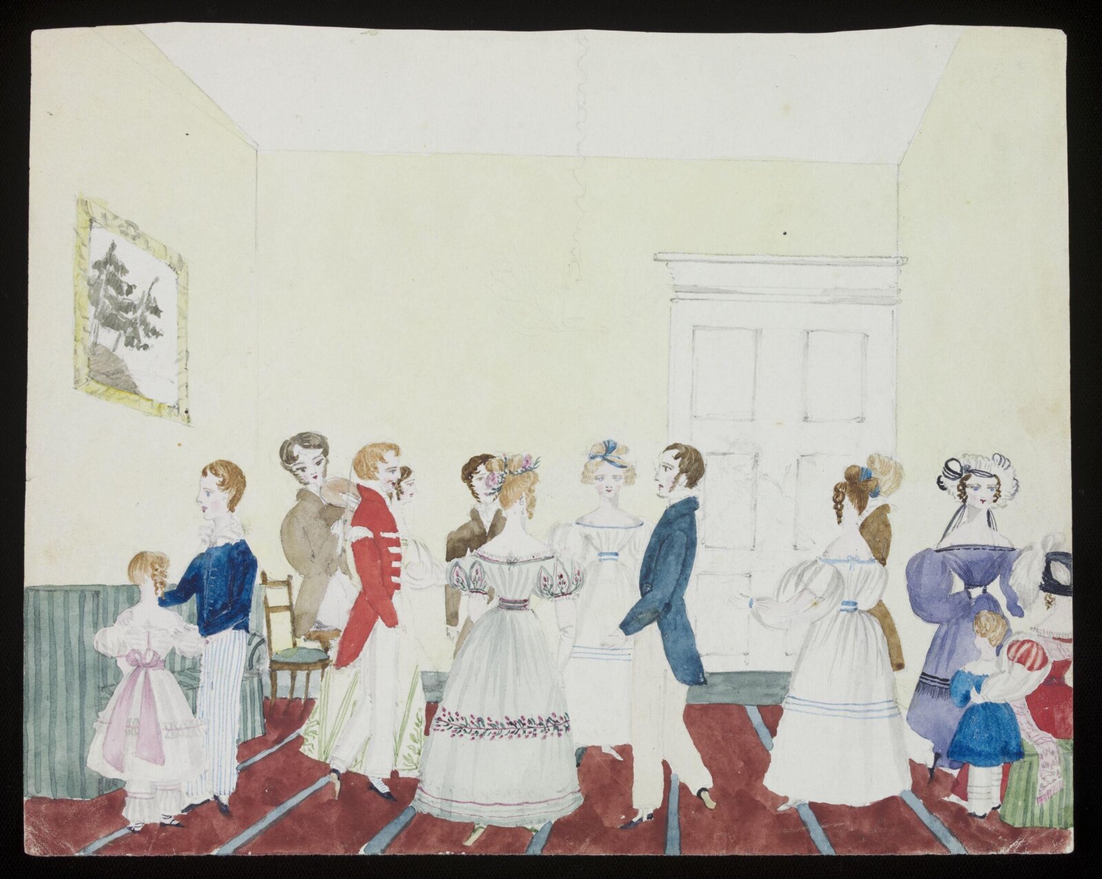 Watercolour drawing, Cecil Elizabeth Drummond, 20 September 1829
