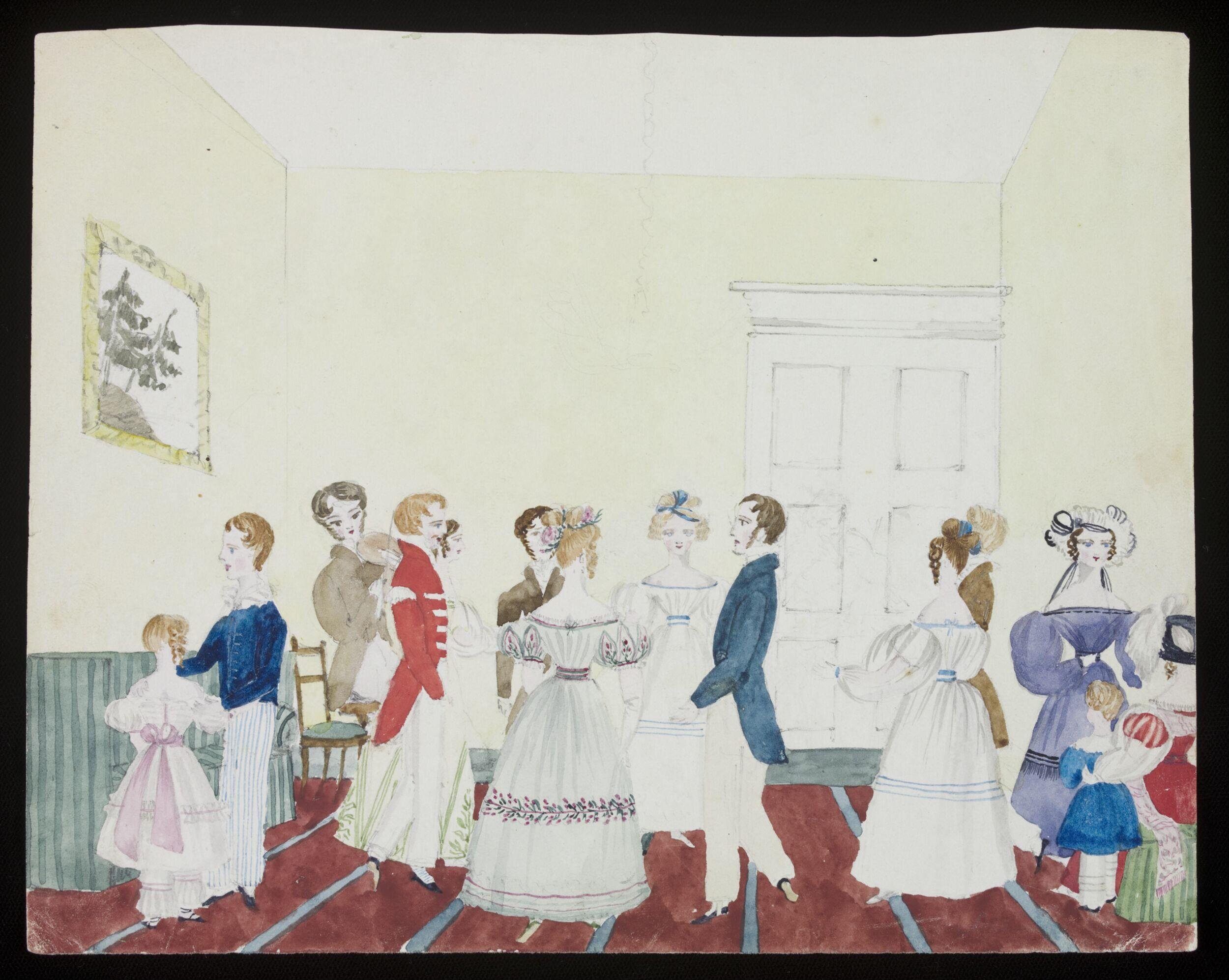 Watercolour drawing by Cecil Elizabeth Drummond
