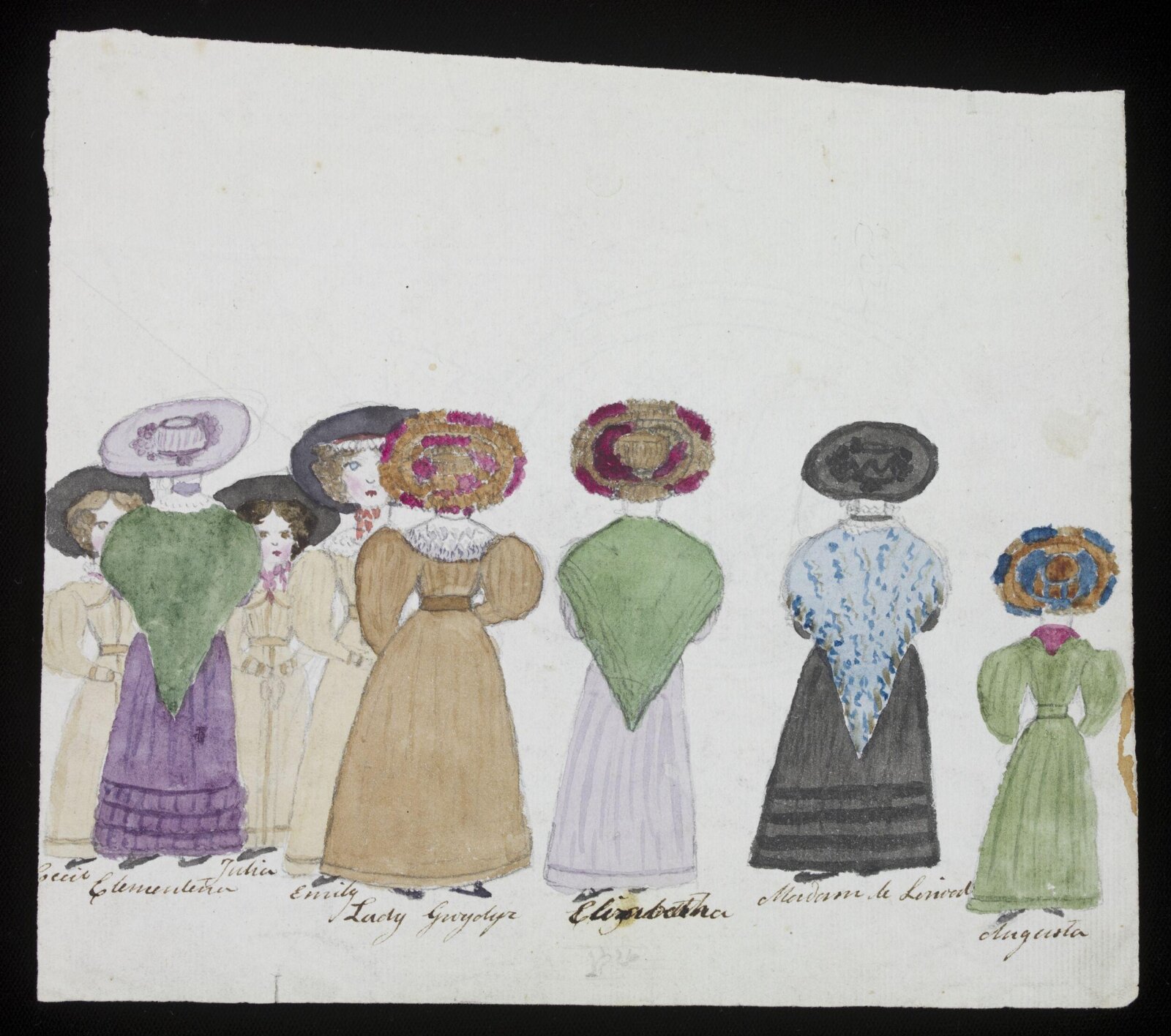 Watercolour drawing, 1827-32