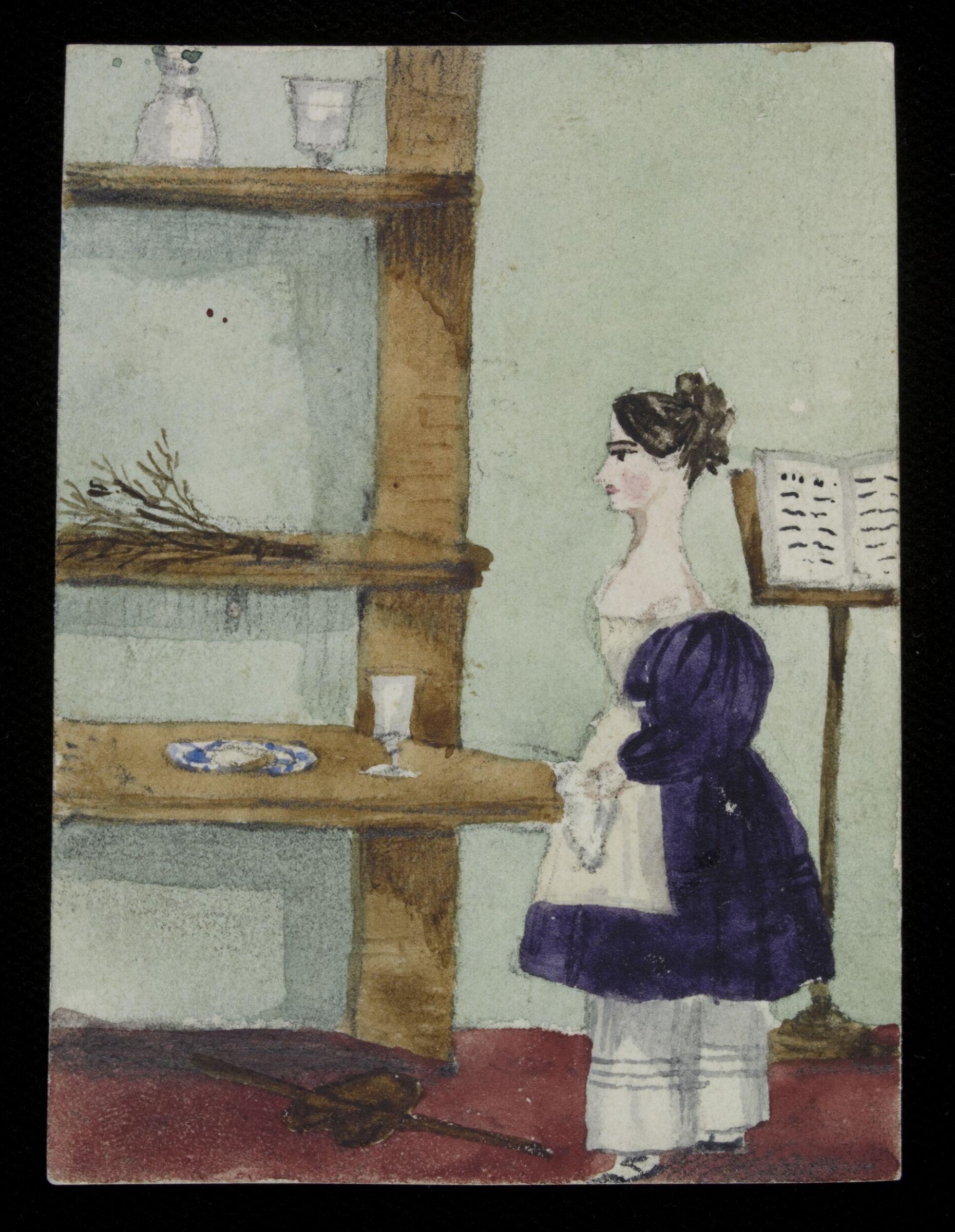Watercolour drawing, Cecil Elizabeth Drummond, 1828-30