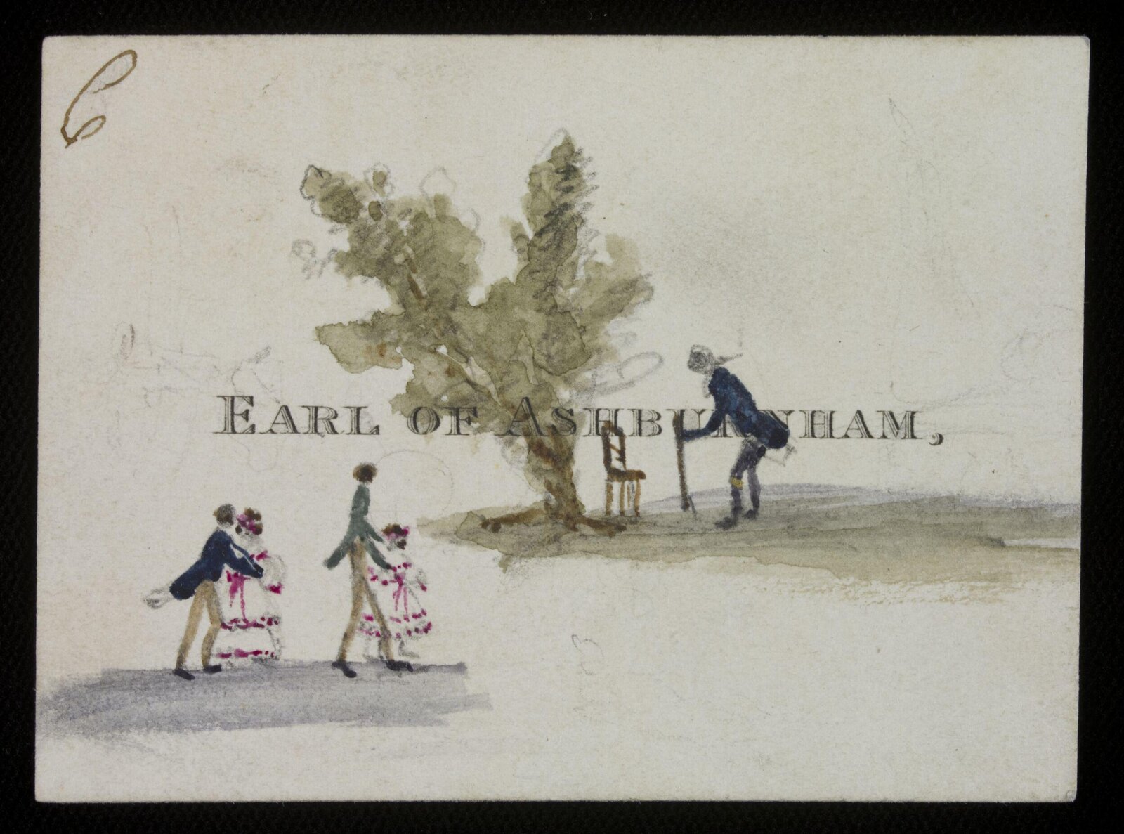 Watercolour drawing, Cecil Elizabeth Drummond, 1828-30
