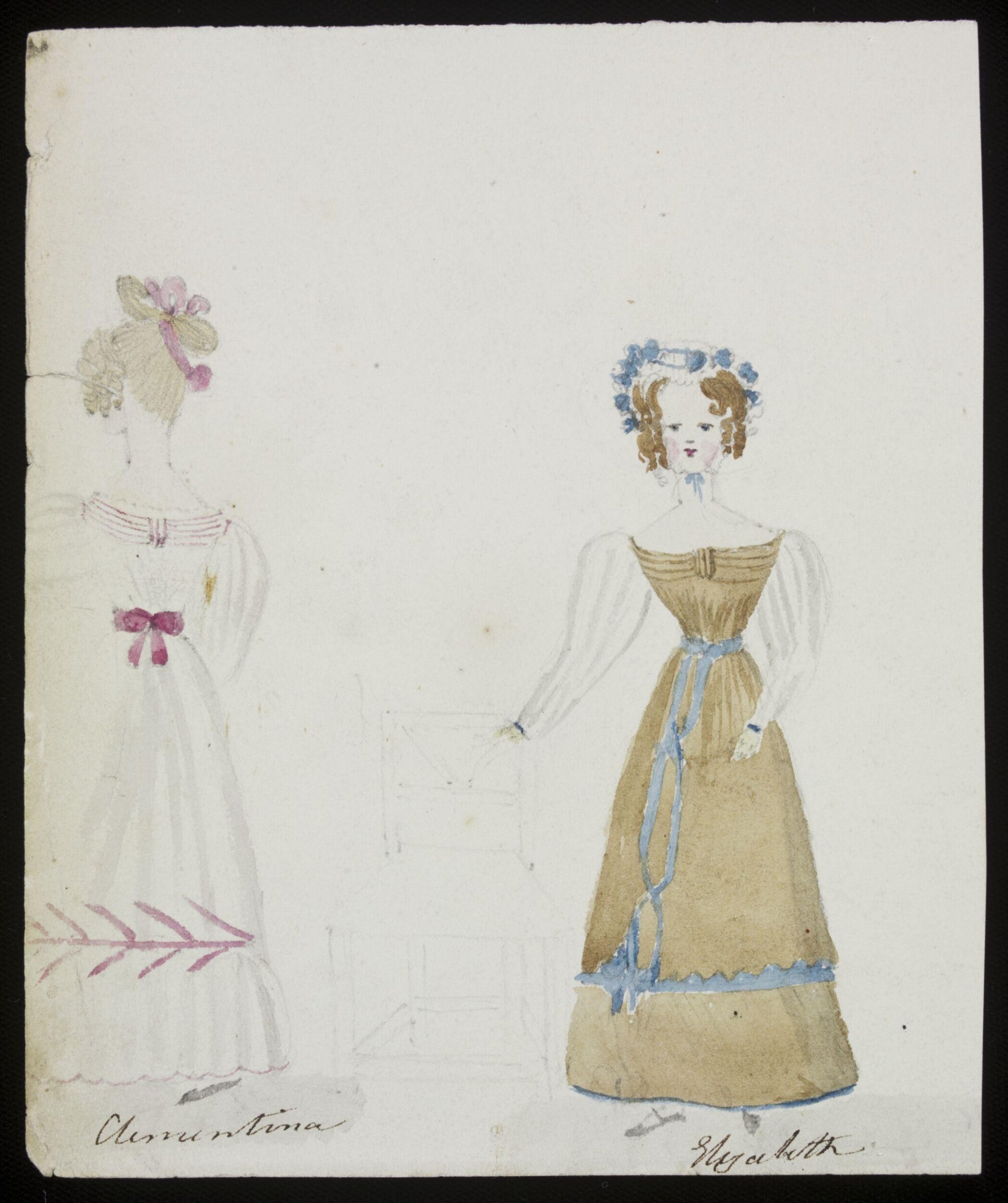 Clementina and Elizabeth, Julia Frances Drummond, 1828