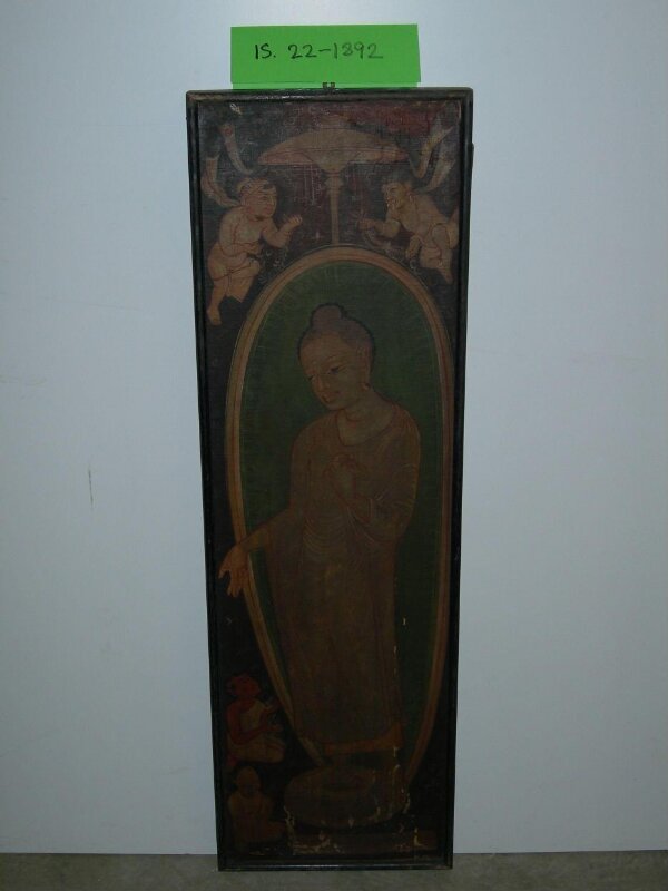 Copy of painting in the caves of Ajanta (Cave 10)