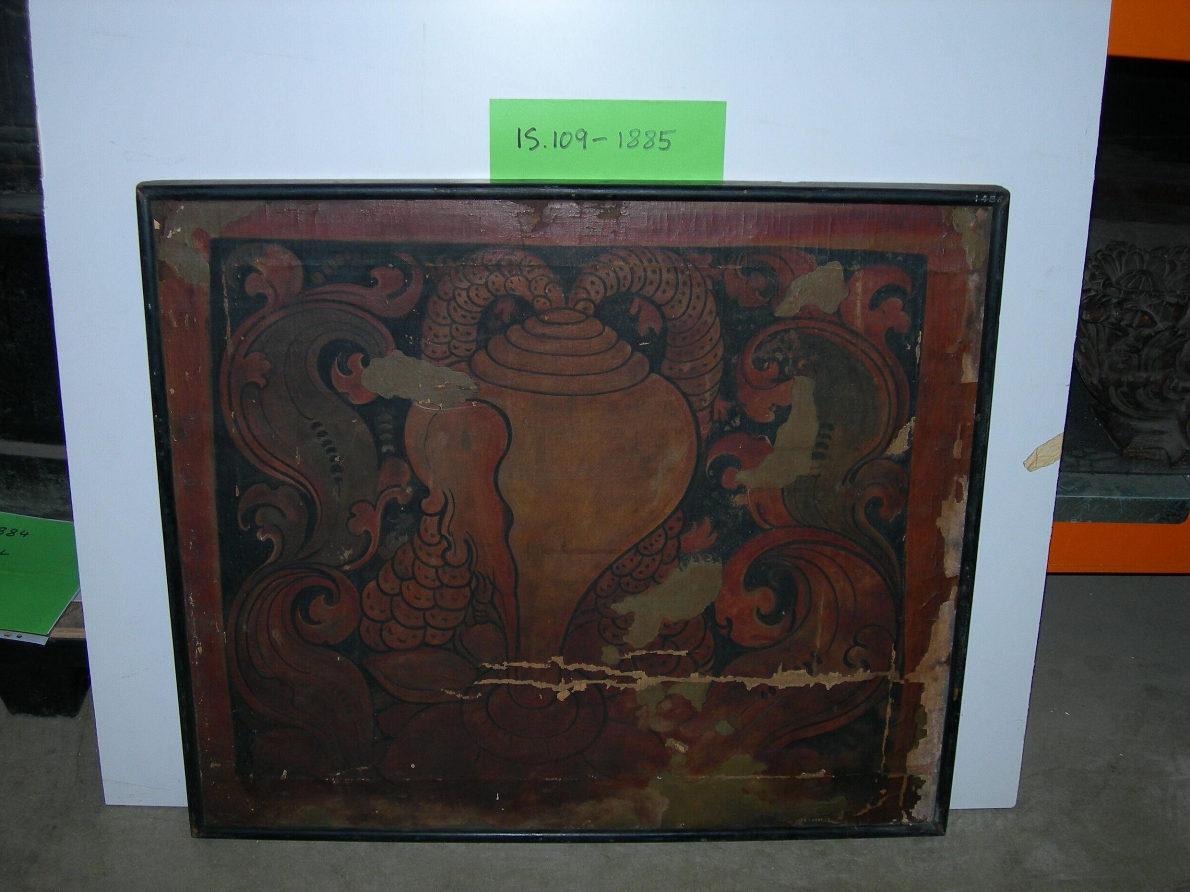 Copy of painting in the caves of Ajanta (Cave 17), John Griffiths, 1872-1885