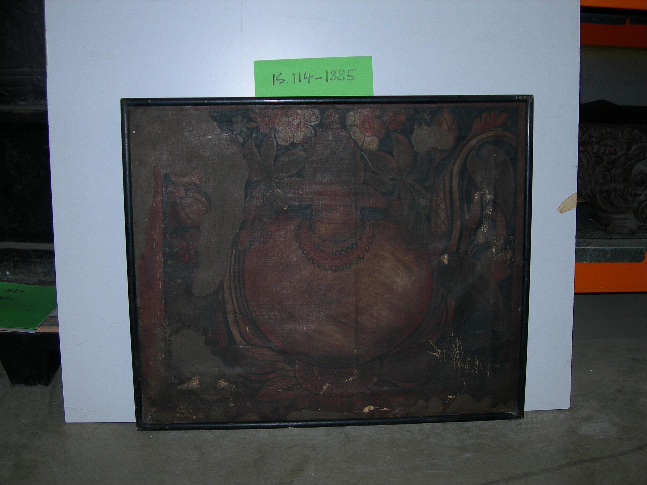 Copy of painting in the caves of Ajanta (Cave 17)