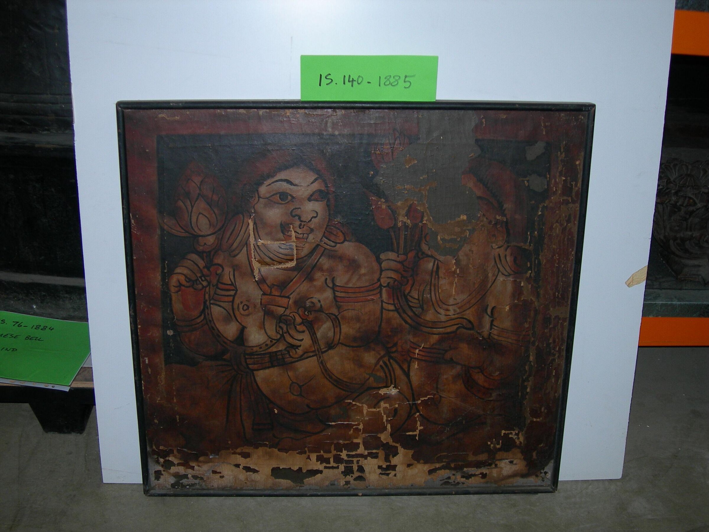 Copy of painting in the caves of Ajanta (Cave 17), John Griffiths, 1872-1885
