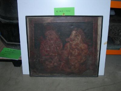 Copy of painting in the caves of Ajanta (Cave 17)