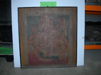 Copy of painting in the caves of Ajanta (Cave 2)