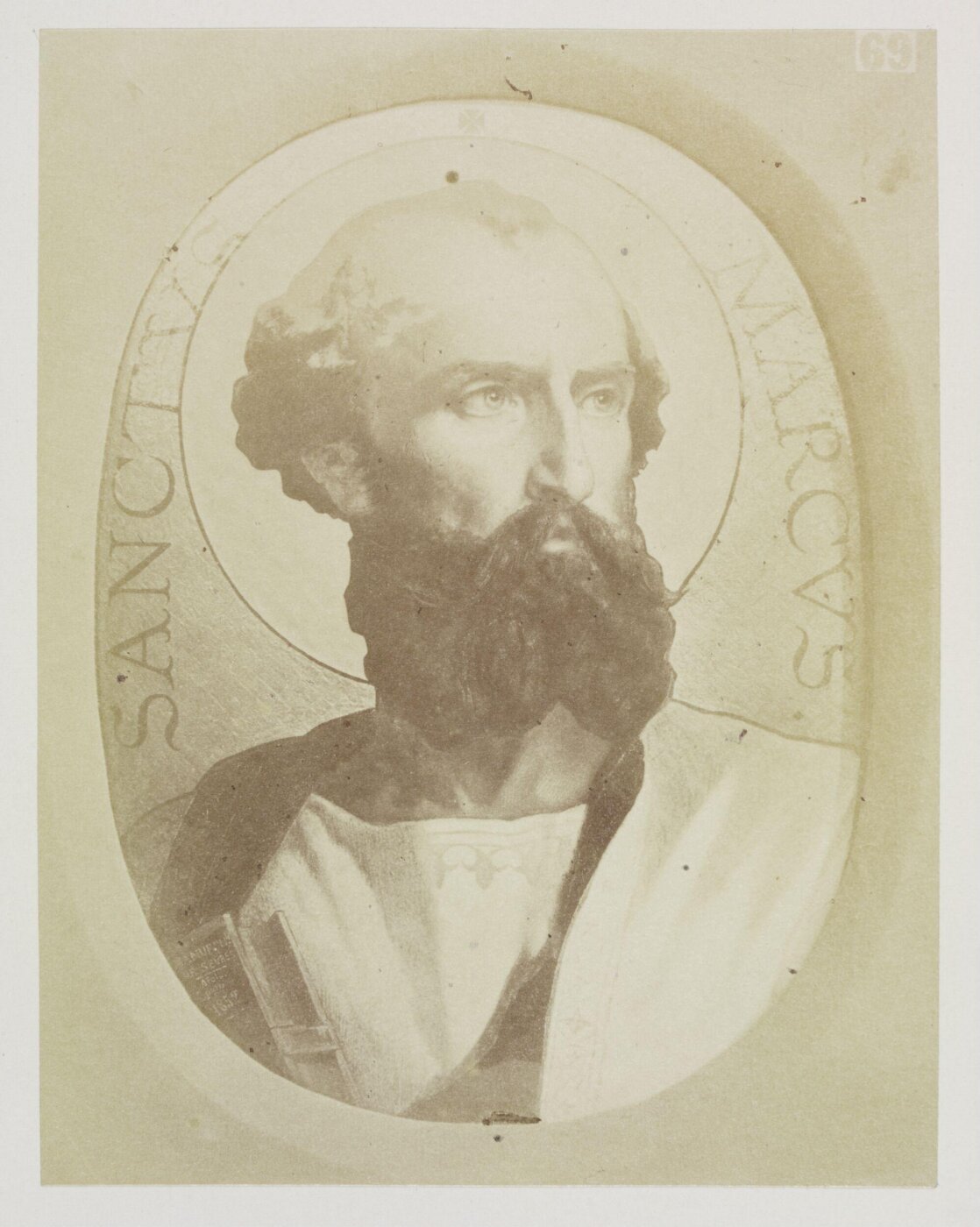 Francis Bedford, Portrait of St. Mark in Sevres enamel
